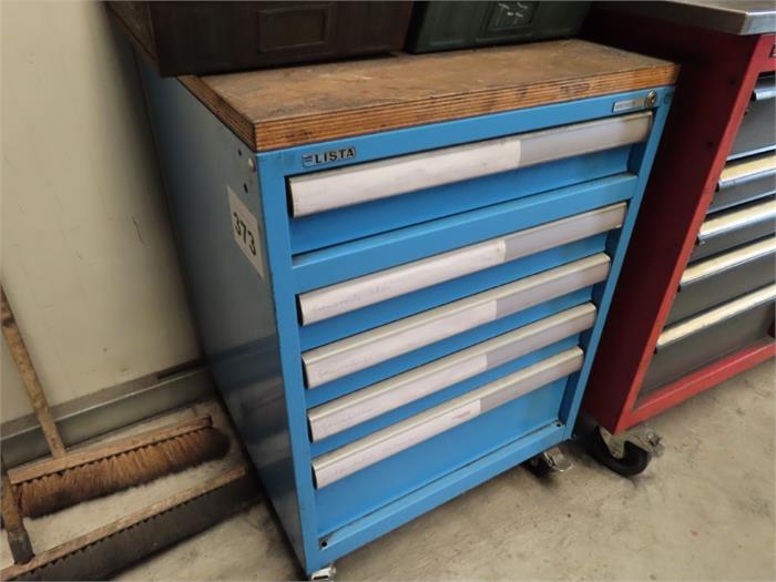 fahrbarer Stahl-Schubschrank, 5-zügig